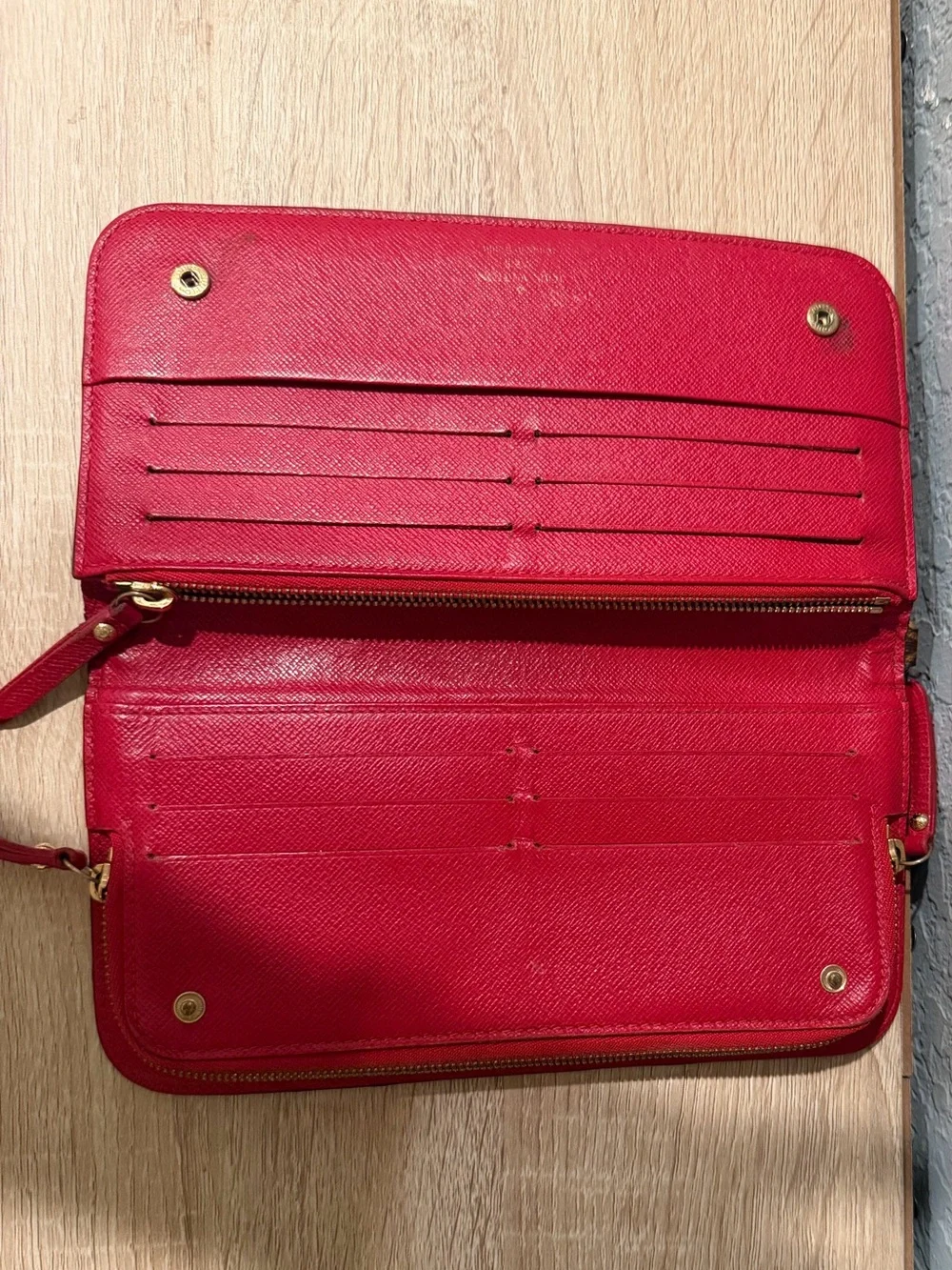 Louis Vuitton Insolite Wallet Kusama Monogram red